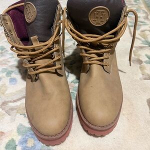 Tommy Hilfiger Brown Lace-Up Boots 9m